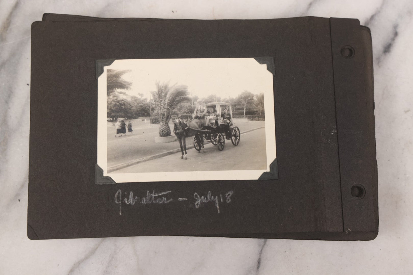 Lot 072 - Vintage Snapshot Photo Album Containing 85+ Photographs, Mostly Of Travel In Italy, Including Pompeii, Rome, Gelati Vendors, The Colosseum, Venice, As Well As Photographs Of The Netherlands, Edinburgh, And More, Note All Page Loose