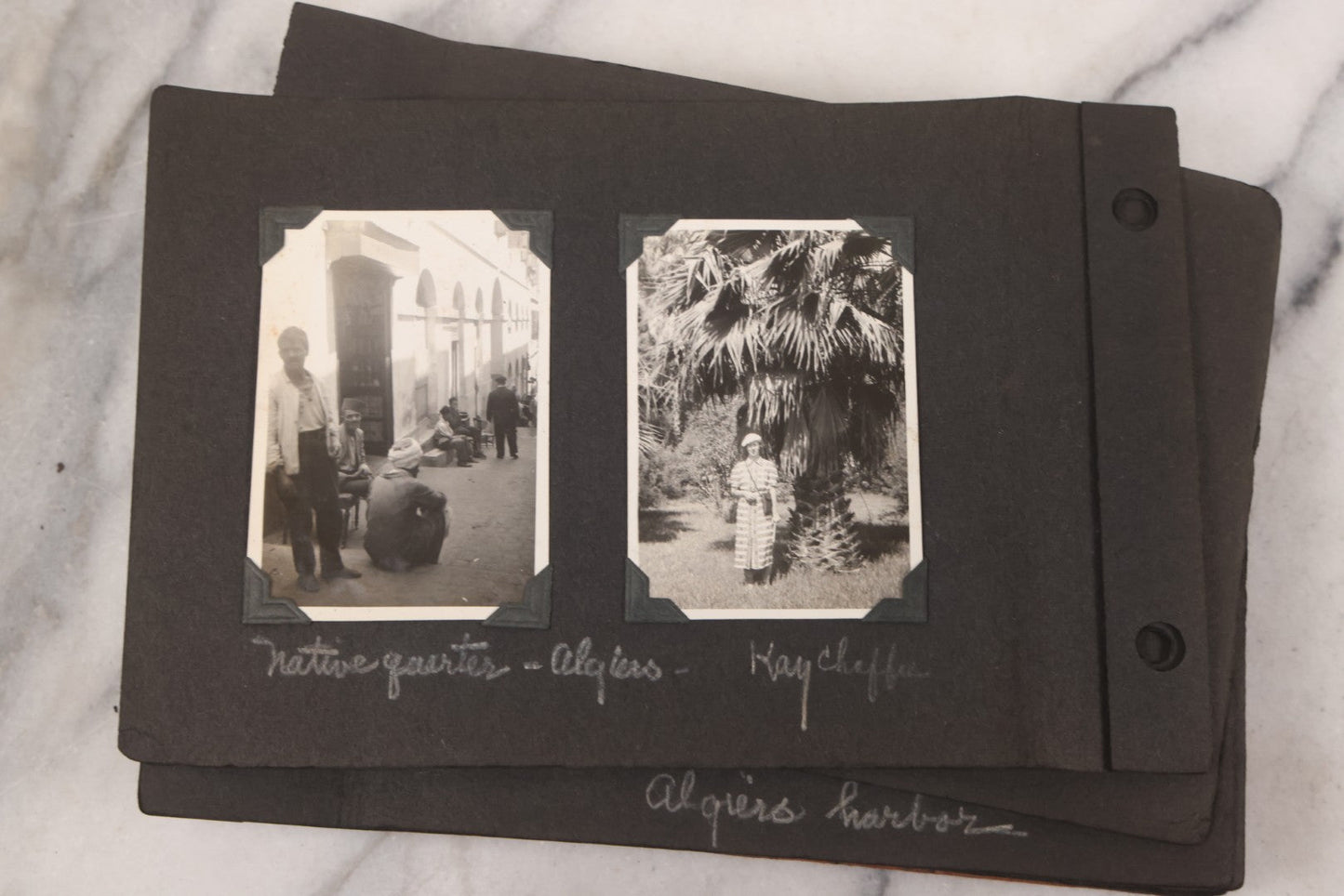 Lot 072 - Vintage Snapshot Photo Album Containing 85+ Photographs, Mostly Of Travel In Italy, Including Pompeii, Rome, Gelati Vendors, The Colosseum, Venice, As Well As Photographs Of The Netherlands, Edinburgh, And More, Note All Page Loose