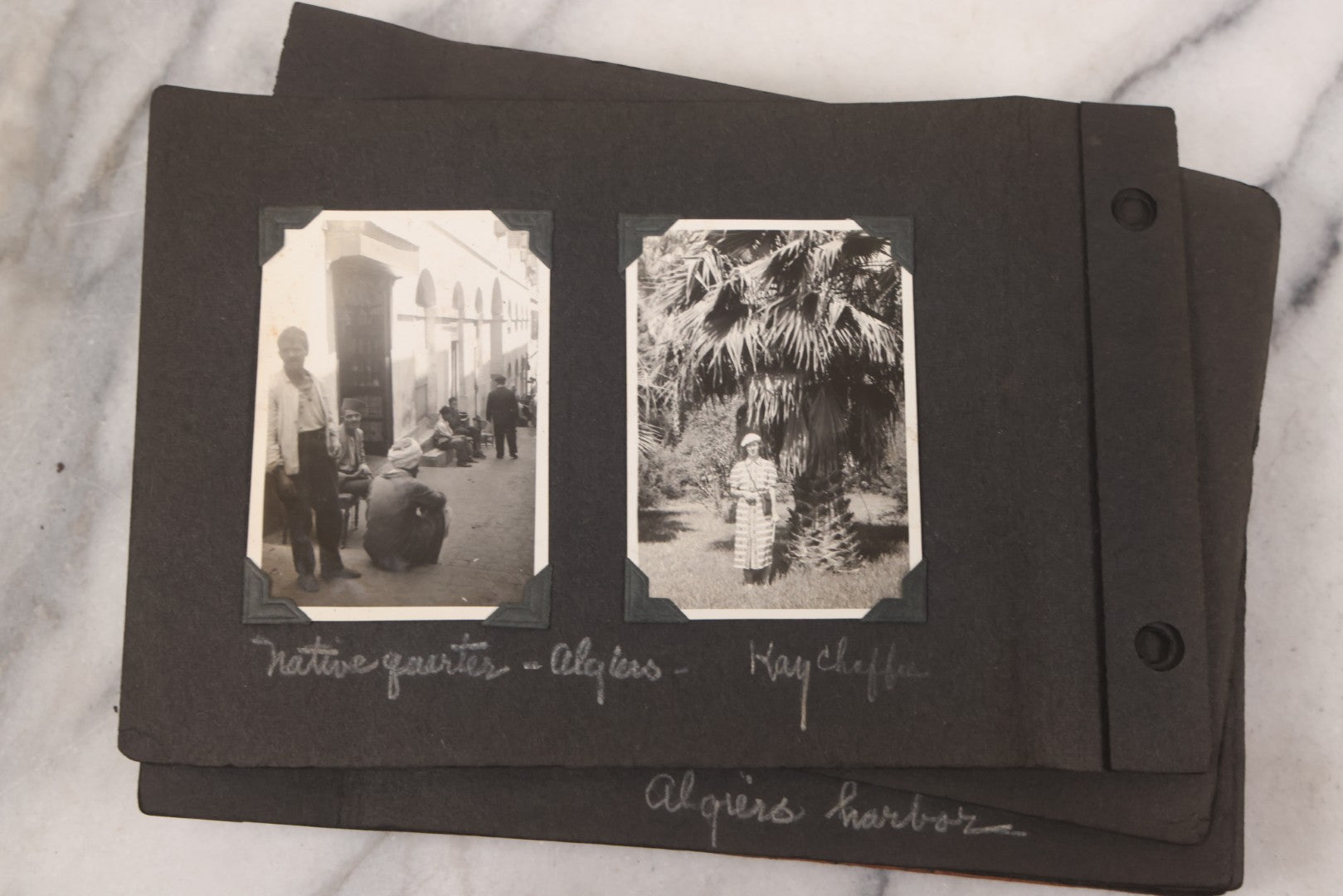 Lot 072 - Vintage Snapshot Photo Album Containing 85+ Photographs, Mostly Of Travel In Italy, Including Pompeii, Rome, Gelati Vendors, The Colosseum, Venice, As Well As Photographs Of The Netherlands, Edinburgh, And More, Note All Page Loose
