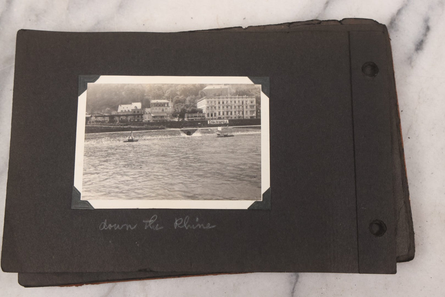 Lot 072 - Vintage Snapshot Photo Album Containing 85+ Photographs, Mostly Of Travel In Italy, Including Pompeii, Rome, Gelati Vendors, The Colosseum, Venice, As Well As Photographs Of The Netherlands, Edinburgh, And More, Note All Page Loose