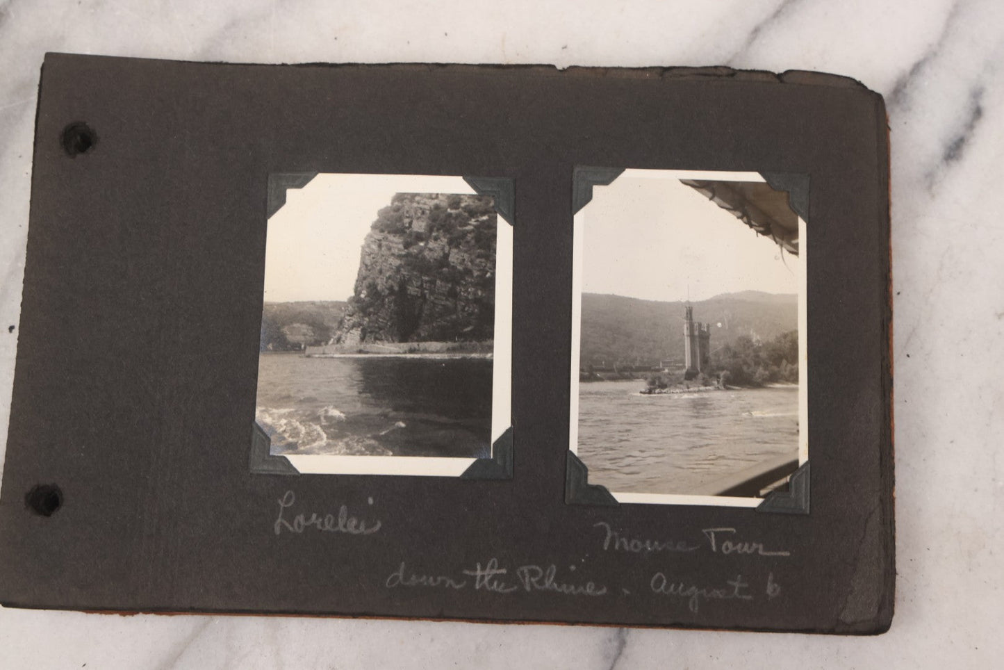 Lot 072 - Vintage Snapshot Photo Album Containing 85+ Photographs, Mostly Of Travel In Italy, Including Pompeii, Rome, Gelati Vendors, The Colosseum, Venice, As Well As Photographs Of The Netherlands, Edinburgh, And More, Note All Page Loose