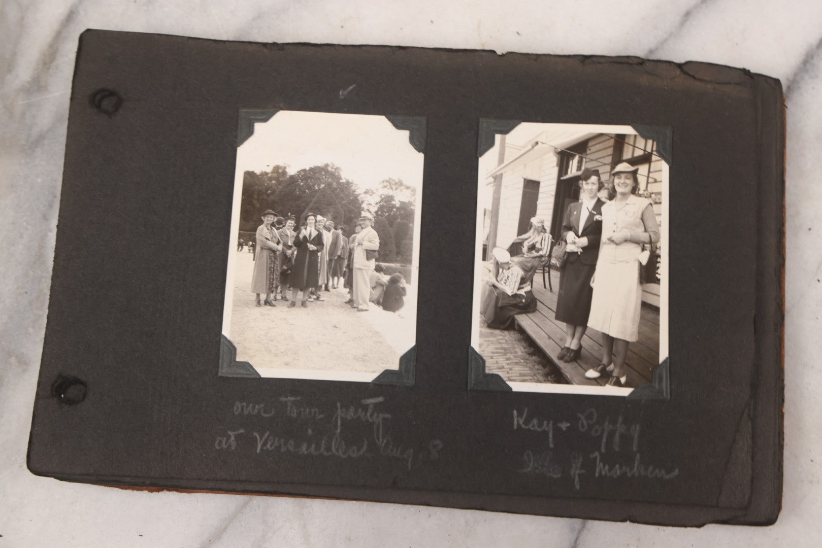Lot 072 - Vintage Snapshot Photo Album Containing 85+ Photographs, Mostly Of Travel In Italy, Including Pompeii, Rome, Gelati Vendors, The Colosseum, Venice, As Well As Photographs Of The Netherlands, Edinburgh, And More, Note All Page Loose