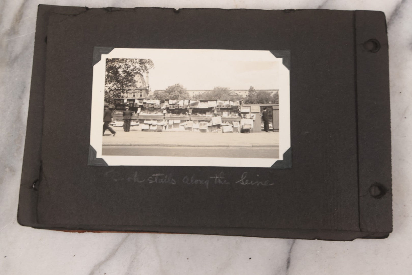 Lot 072 - Vintage Snapshot Photo Album Containing 85+ Photographs, Mostly Of Travel In Italy, Including Pompeii, Rome, Gelati Vendors, The Colosseum, Venice, As Well As Photographs Of The Netherlands, Edinburgh, And More, Note All Page Loose