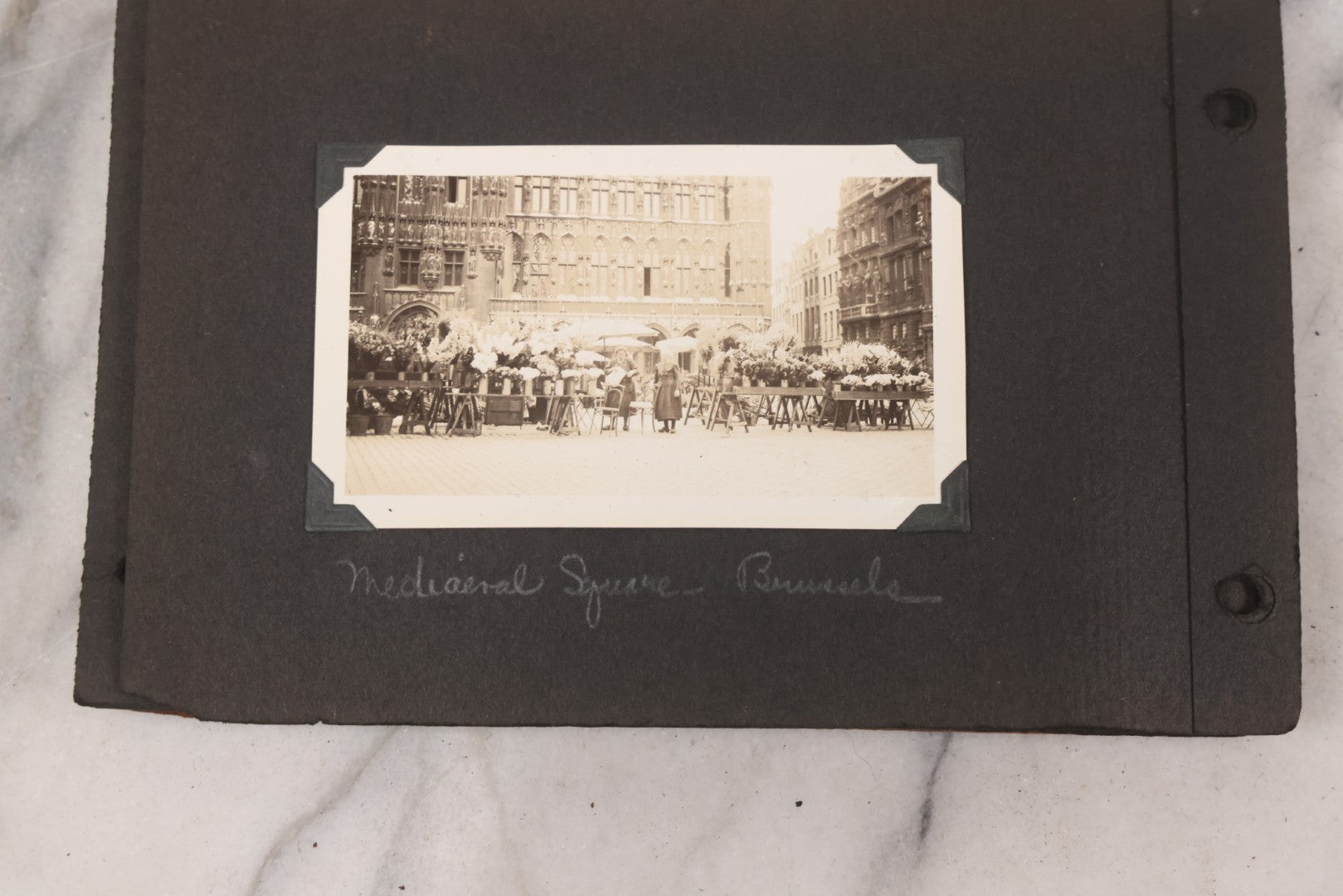 Lot 072 - Vintage Snapshot Photo Album Containing 85+ Photographs, Mostly Of Travel In Italy, Including Pompeii, Rome, Gelati Vendors, The Colosseum, Venice, As Well As Photographs Of The Netherlands, Edinburgh, And More, Note All Page Loose