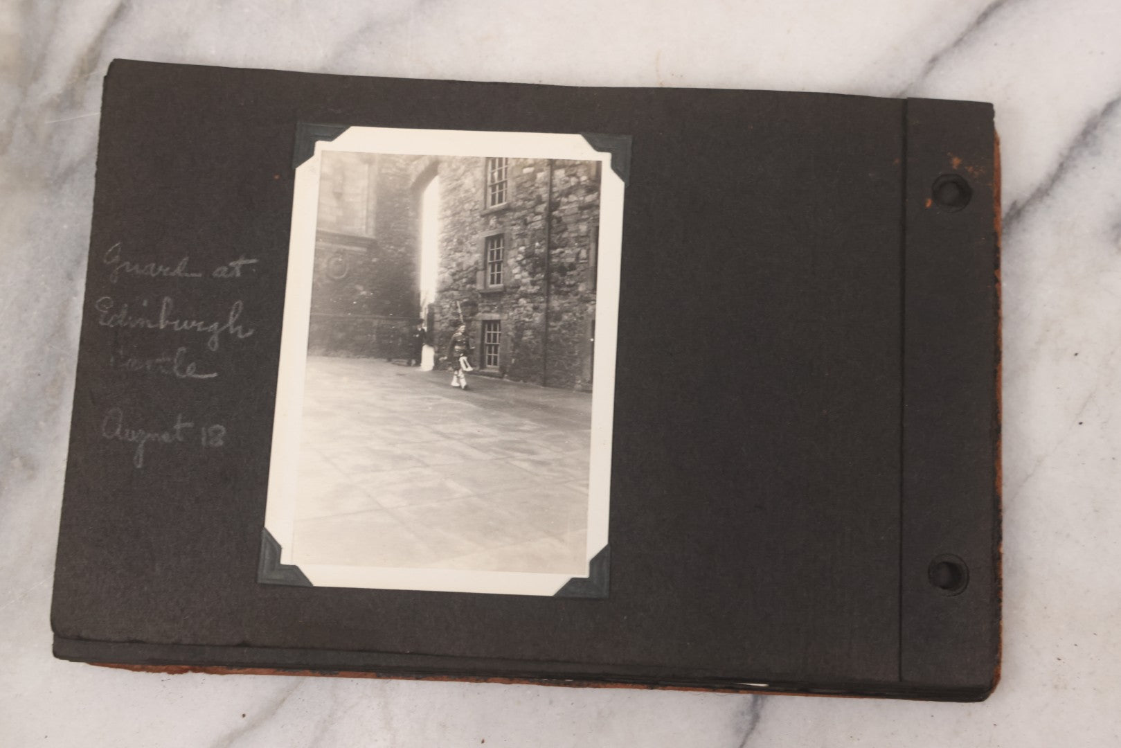 Lot 072 - Vintage Snapshot Photo Album Containing 85+ Photographs, Mostly Of Travel In Italy, Including Pompeii, Rome, Gelati Vendors, The Colosseum, Venice, As Well As Photographs Of The Netherlands, Edinburgh, And More, Note All Page Loose