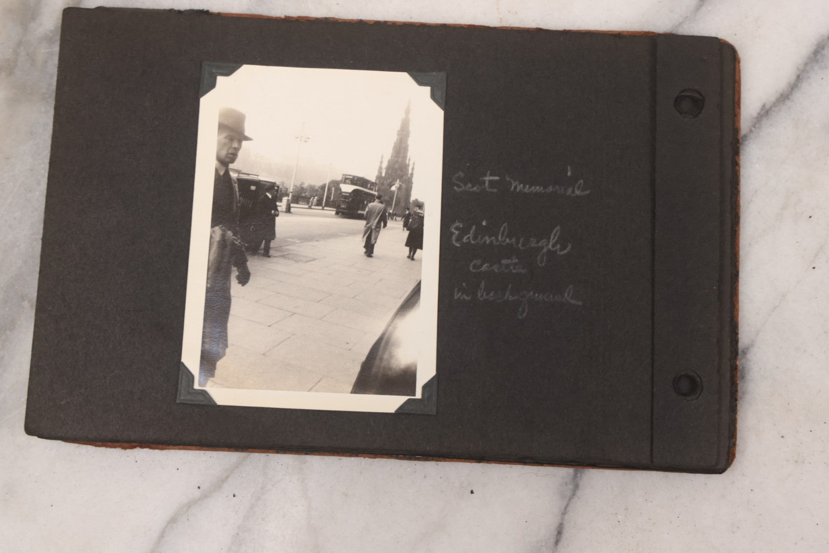 Lot 072 - Vintage Snapshot Photo Album Containing 85+ Photographs, Mostly Of Travel In Italy, Including Pompeii, Rome, Gelati Vendors, The Colosseum, Venice, As Well As Photographs Of The Netherlands, Edinburgh, And More, Note All Page Loose