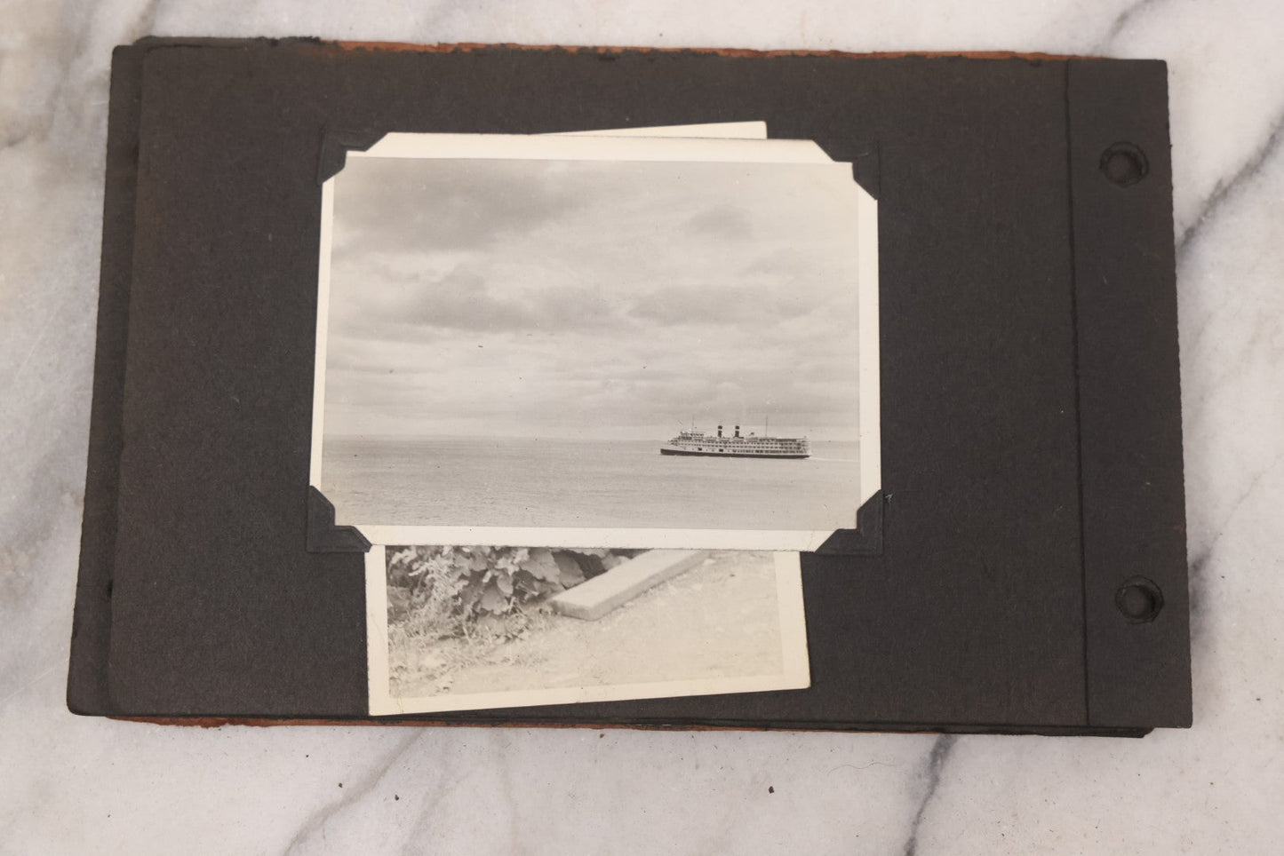 Lot 072 - Vintage Snapshot Photo Album Containing 85+ Photographs, Mostly Of Travel In Italy, Including Pompeii, Rome, Gelati Vendors, The Colosseum, Venice, As Well As Photographs Of The Netherlands, Edinburgh, And More, Note All Page Loose