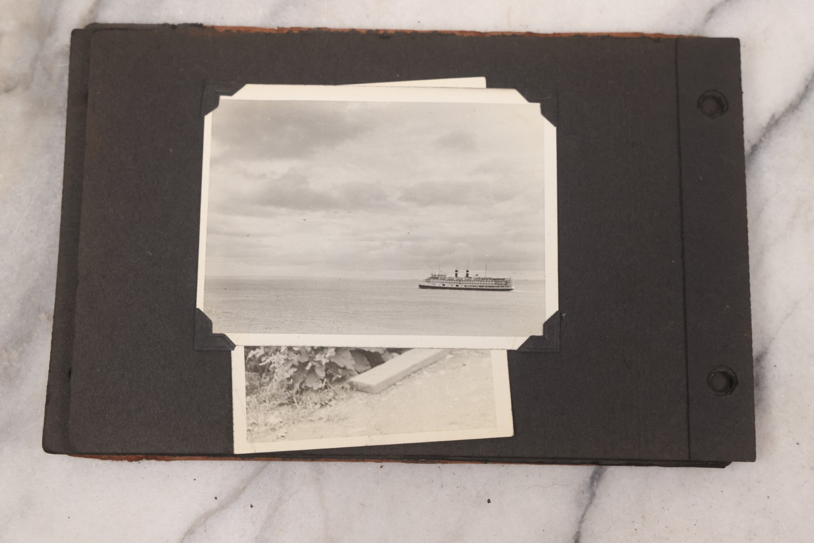 Lot 072 - Vintage Snapshot Photo Album Containing 85+ Photographs, Mostly Of Travel In Italy, Including Pompeii, Rome, Gelati Vendors, The Colosseum, Venice, As Well As Photographs Of The Netherlands, Edinburgh, And More, Note All Page Loose