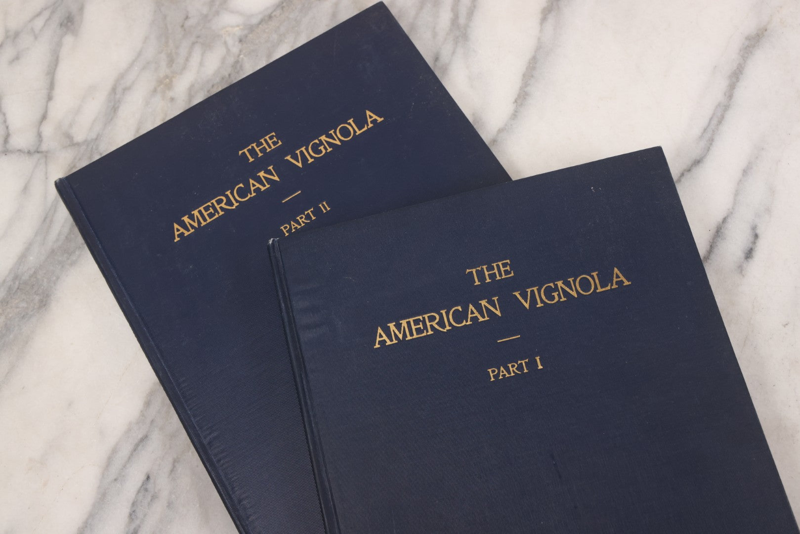 Lot 074 - Pair Of Antique Architecture Books, "The American Vignola" By William R. Ware, Parts I & II, International Textbook Company, Scranton, 1925, Fifth Edition, Profusely Illustrated, Hardcover In Blue Cloth With Gilt Lettering