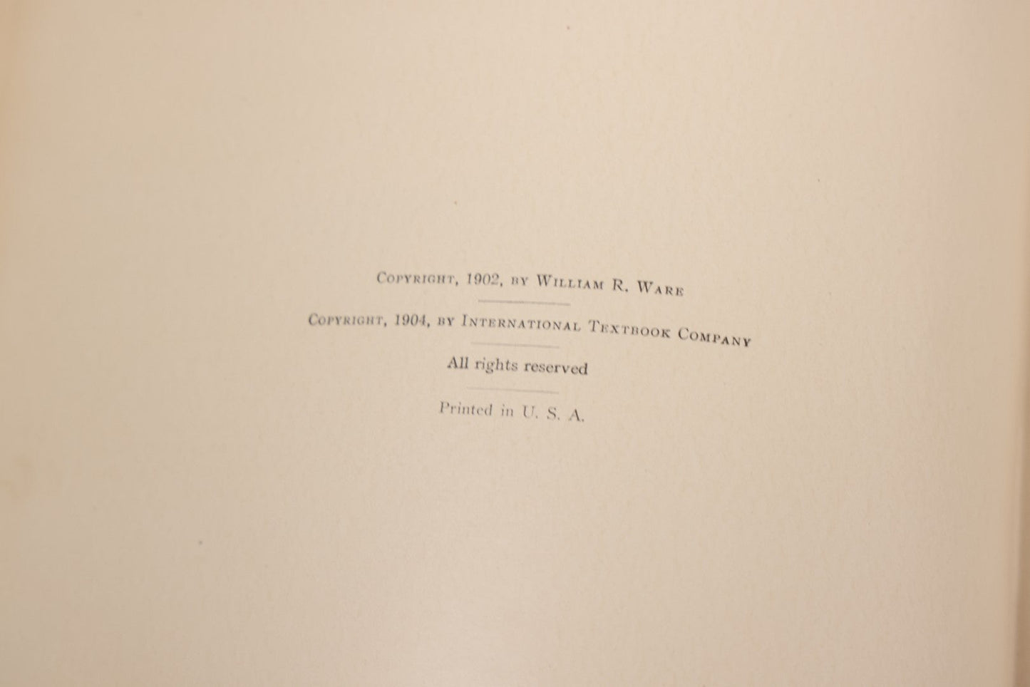 Lot 074 - Pair Of Antique Architecture Books, "The American Vignola" By William R. Ware, Parts I & II, International Textbook Company, Scranton, 1925, Fifth Edition, Profusely Illustrated, Hardcover In Blue Cloth With Gilt Lettering