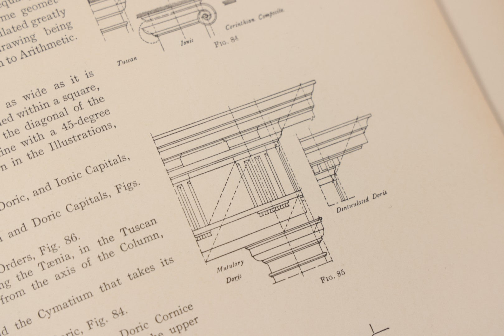 Lot 074 - Pair Of Antique Architecture Books, "The American Vignola" By William R. Ware, Parts I & II, International Textbook Company, Scranton, 1925, Fifth Edition, Profusely Illustrated, Hardcover In Blue Cloth With Gilt Lettering