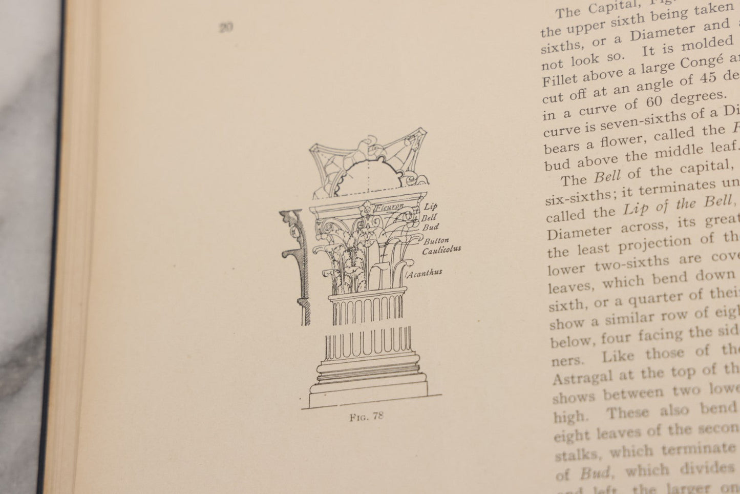 Lot 074 - Pair Of Antique Architecture Books, "The American Vignola" By William R. Ware, Parts I & II, International Textbook Company, Scranton, 1925, Fifth Edition, Profusely Illustrated, Hardcover In Blue Cloth With Gilt Lettering