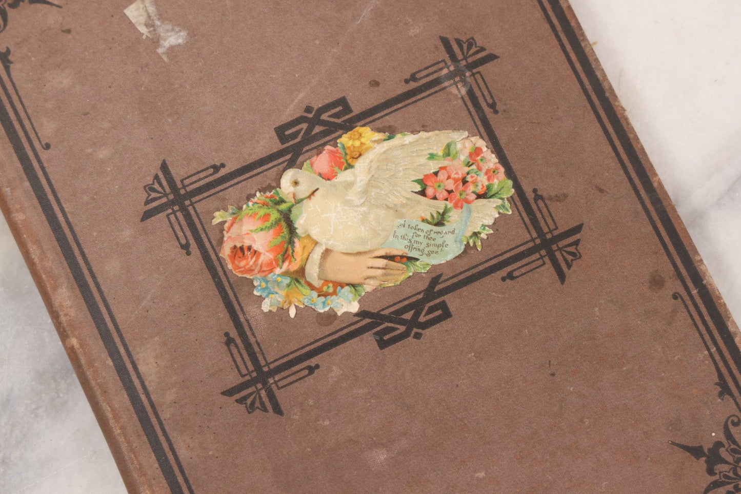 Lot 076 - Antique Victorian Scrapbook Album Containing Book And Newspaper Clippings, Die Cuts, Including Materials Related To Barnum Sideshow Performers Gen. Tom Thumb, Lavinia And Minnie Warren, Count And Countess Magri, Many Pieces Related To Vermont