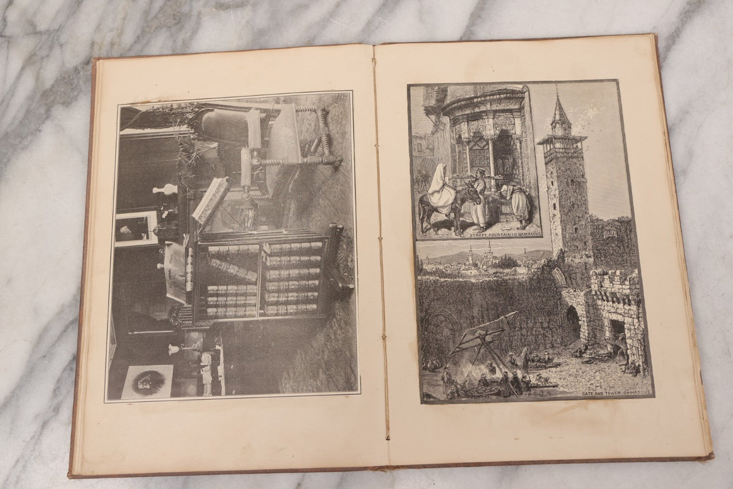 Lot 076 - Antique Victorian Scrapbook Album Containing Book And Newspaper Clippings, Die Cuts, Including Materials Related To Barnum Sideshow Performers Gen. Tom Thumb, Lavinia And Minnie Warren, Count And Countess Magri, Many Pieces Related To Vermont