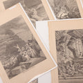 Lot 077 - Grouping Of Ten Antique Book Plate Prints Of Biblical Scenes Illustrated By Gustave Dore, Engraved By Kilburn, Including John The Baptist Beheaded, Daniel In The Lion's Den, The Deluge, Death Of Samson, And Others