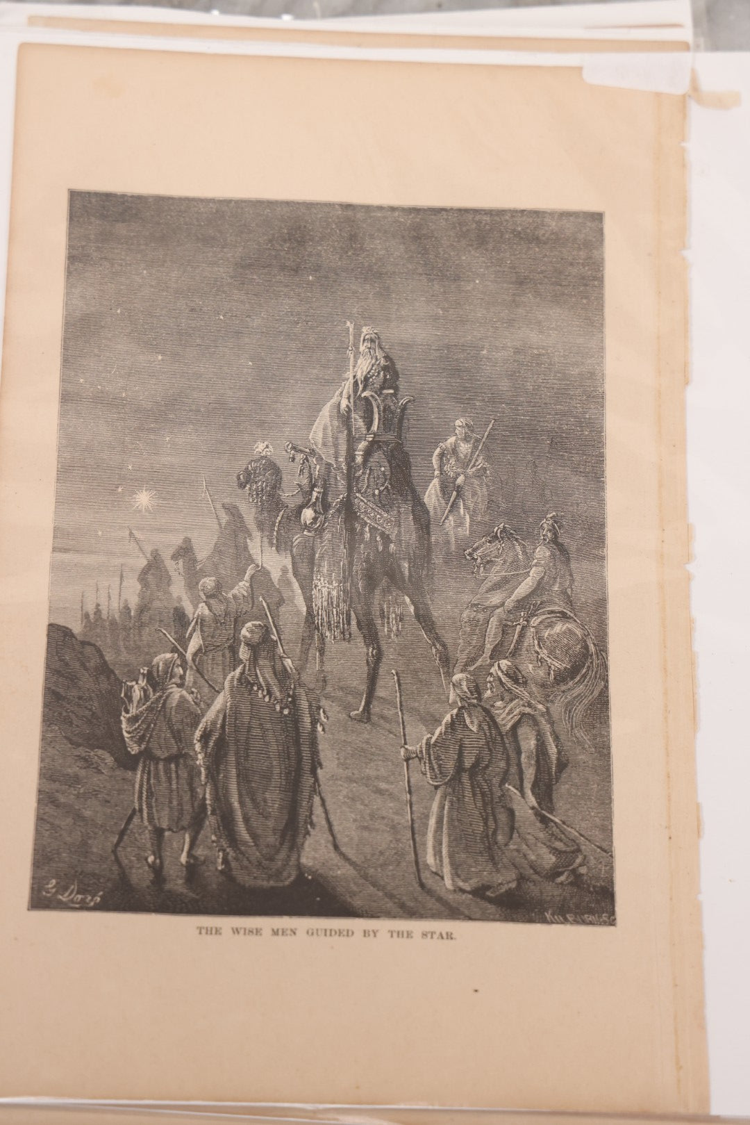 Lot 077 - Grouping Of Ten Antique Book Plate Prints Of Biblical Scenes Illustrated By Gustave Dore, Engraved By Kilburn, Including John The Baptist Beheaded, Daniel In The Lion's Den, The Deluge, Death Of Samson, And Others