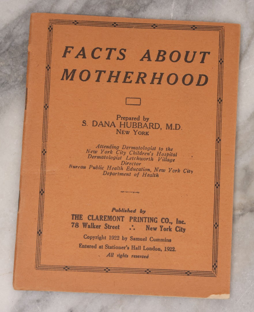 Lot 078 - Grouping Of Seven Vintage And Antique Sex Education Booklets Including "Sex And Family Through The Ages" By Dr. Keller (1928), And "Sex Facts For Young Men," "Truth About Quacks And Self Medication," And Others By S. Dana Hubbard, M.D. (1922)
