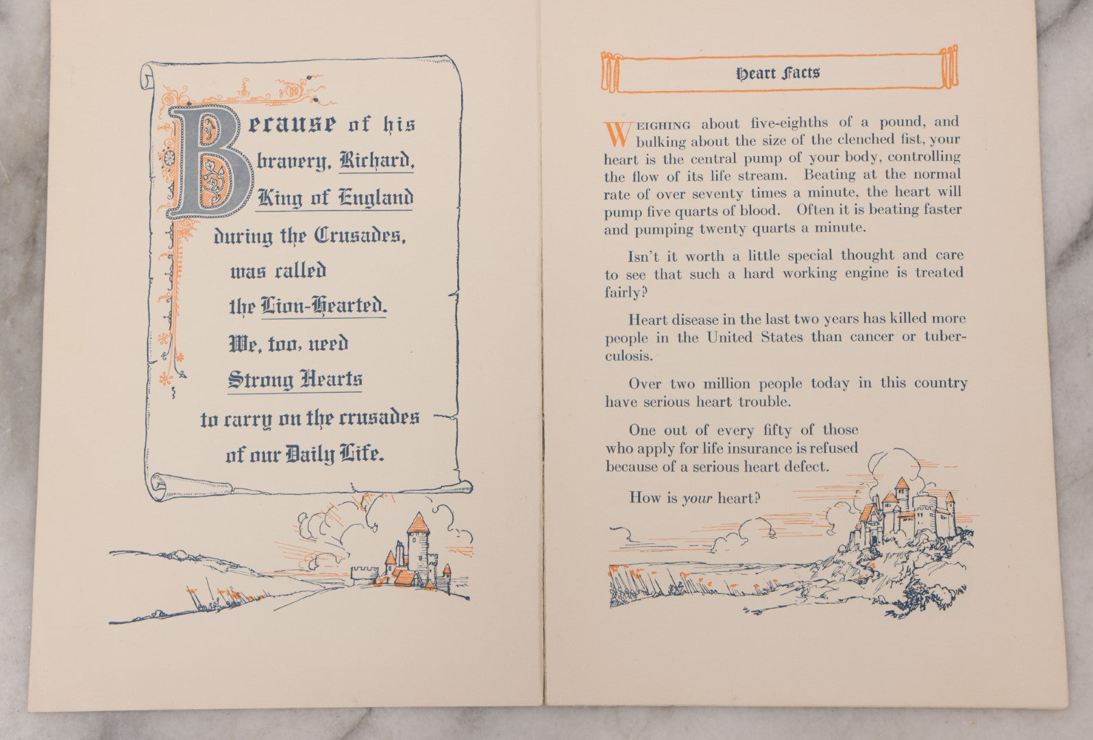 Lot 079 - Grouping Of Seven Vintage And Antique Medical And First Aid Booklets Including "Strong Hearts," "Headaches, "Artificial Respiration," "Eyesight And Health, And Others