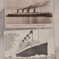 Lot 080 - Pair Of Antique S.S. Titanic Postcards, Contemporary With The Ship, With Details About The Disaster, Including One Postmarked 1912