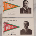 Lot 081 - Pair Of Antique Postcards From The 1912 United States Presidential Election, Theodore Roosevelt Vs. Woodrow Wilson,  With Handwritten Note Between Friends, "Wilson For You, But Teddy For Me, Postmarked October 24, 1912