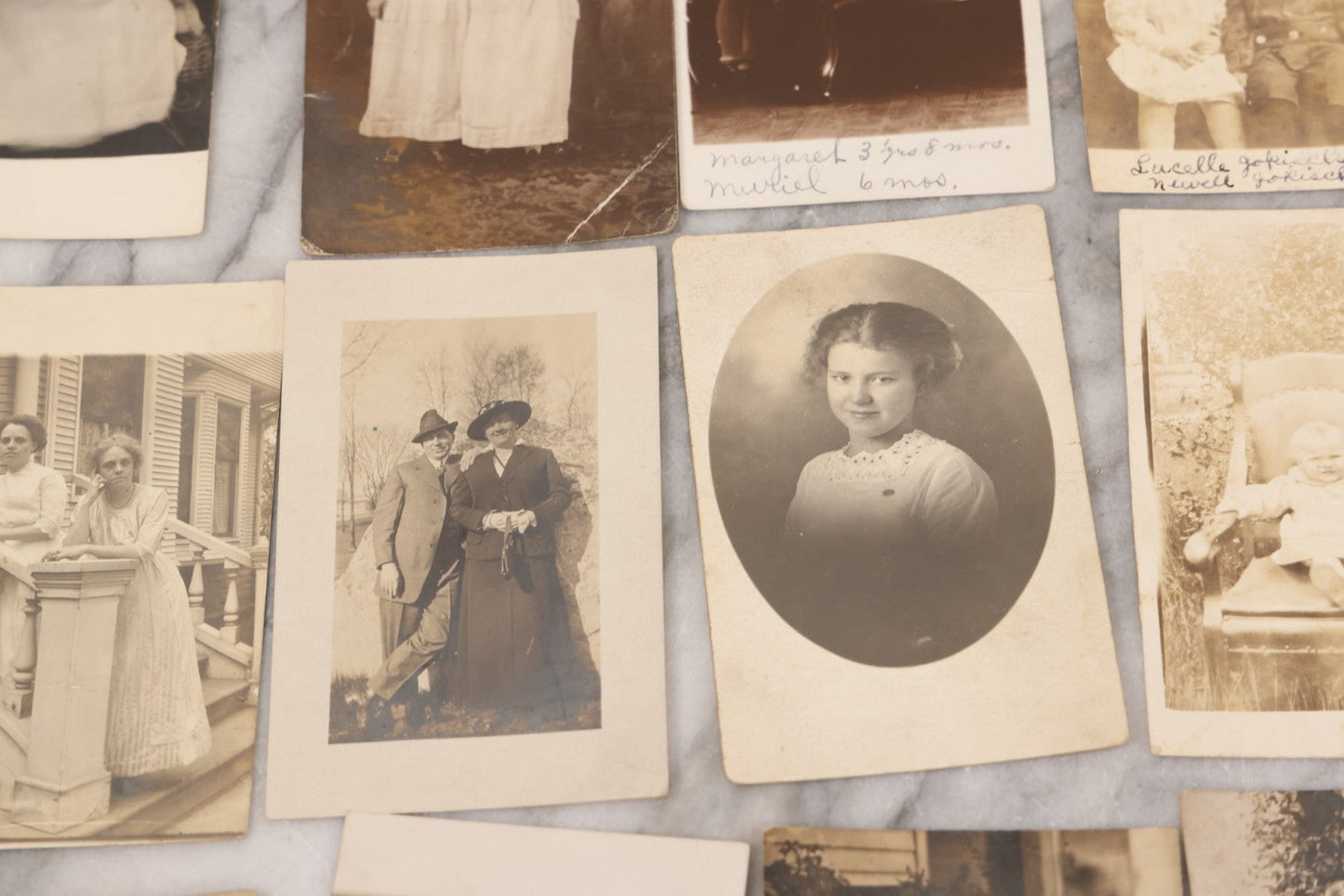 Lot 086 - Grouping Of 31 Antique Real Photo Postcards R.P.P.C. Of Women And Children