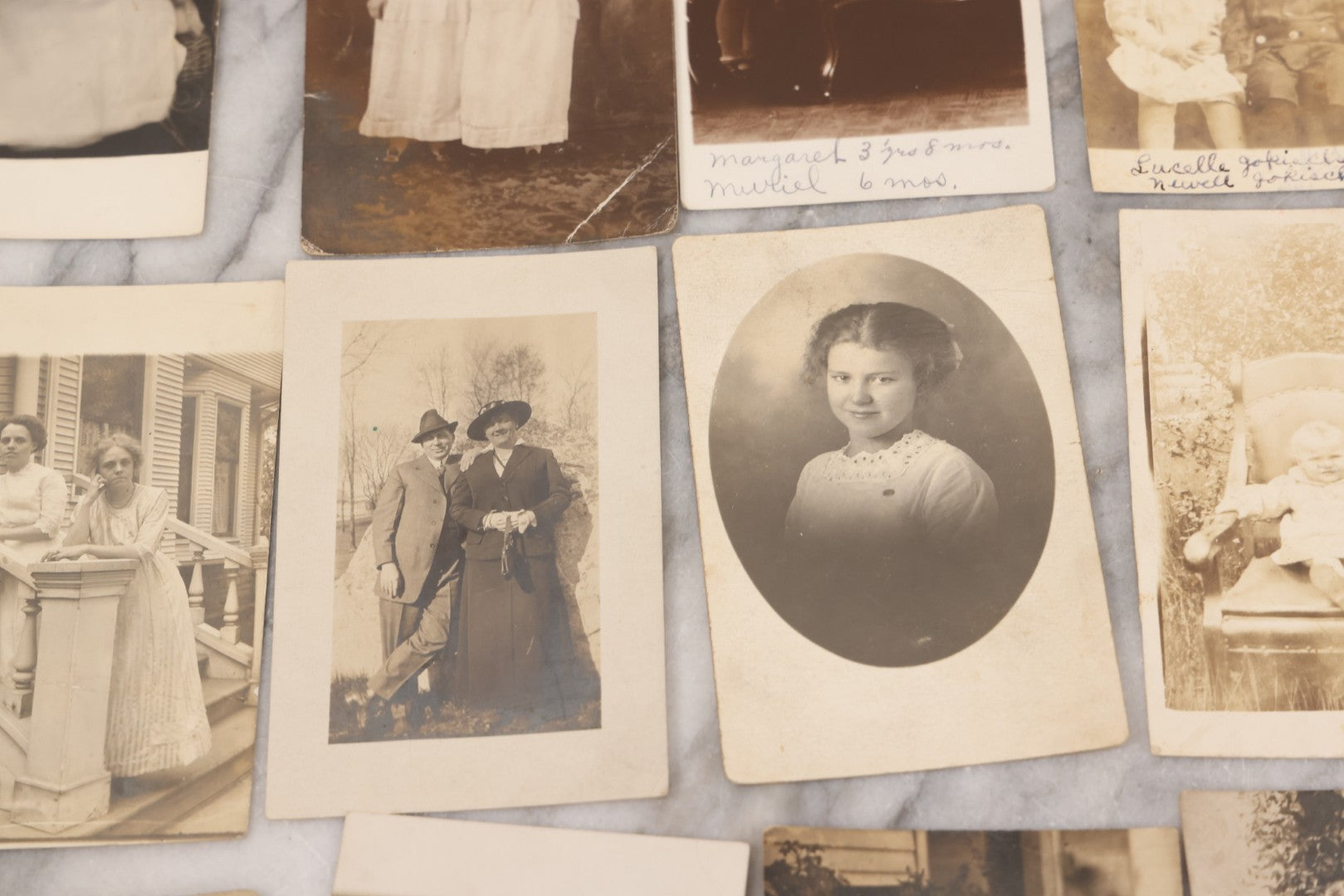 Lot 086 - Grouping Of 31 Antique Real Photo Postcards R.P.P.C. Of Women And Children