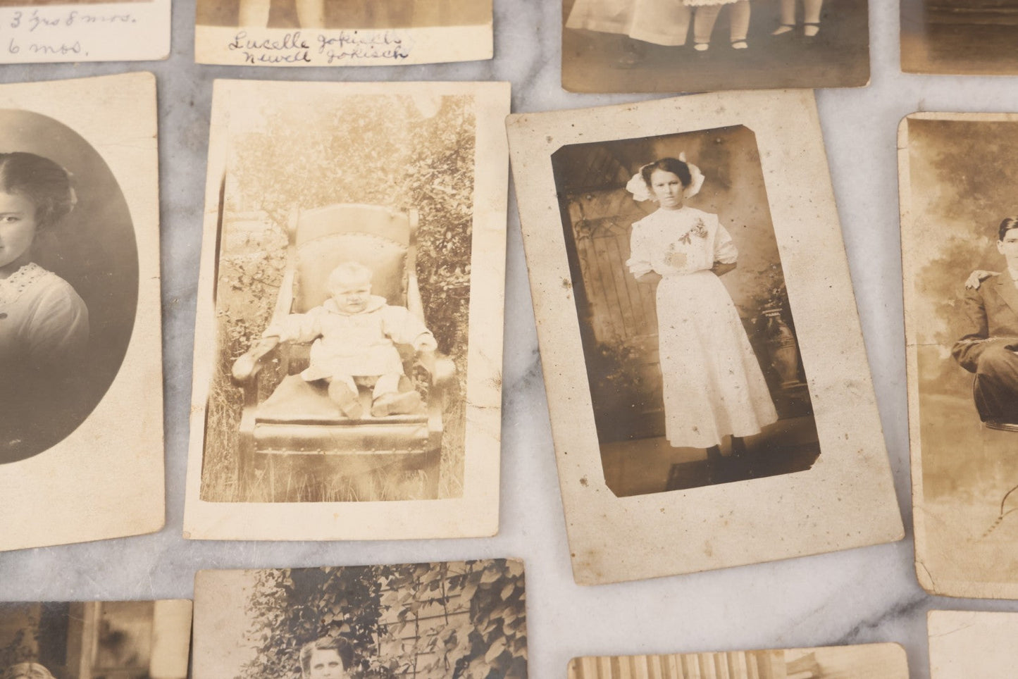 Lot 086 - Grouping Of 31 Antique Real Photo Postcards R.P.P.C. Of Women And Children
