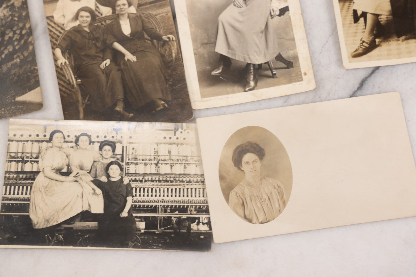 Lot 086 - Grouping Of 31 Antique Real Photo Postcards R.P.P.C. Of Women And Children