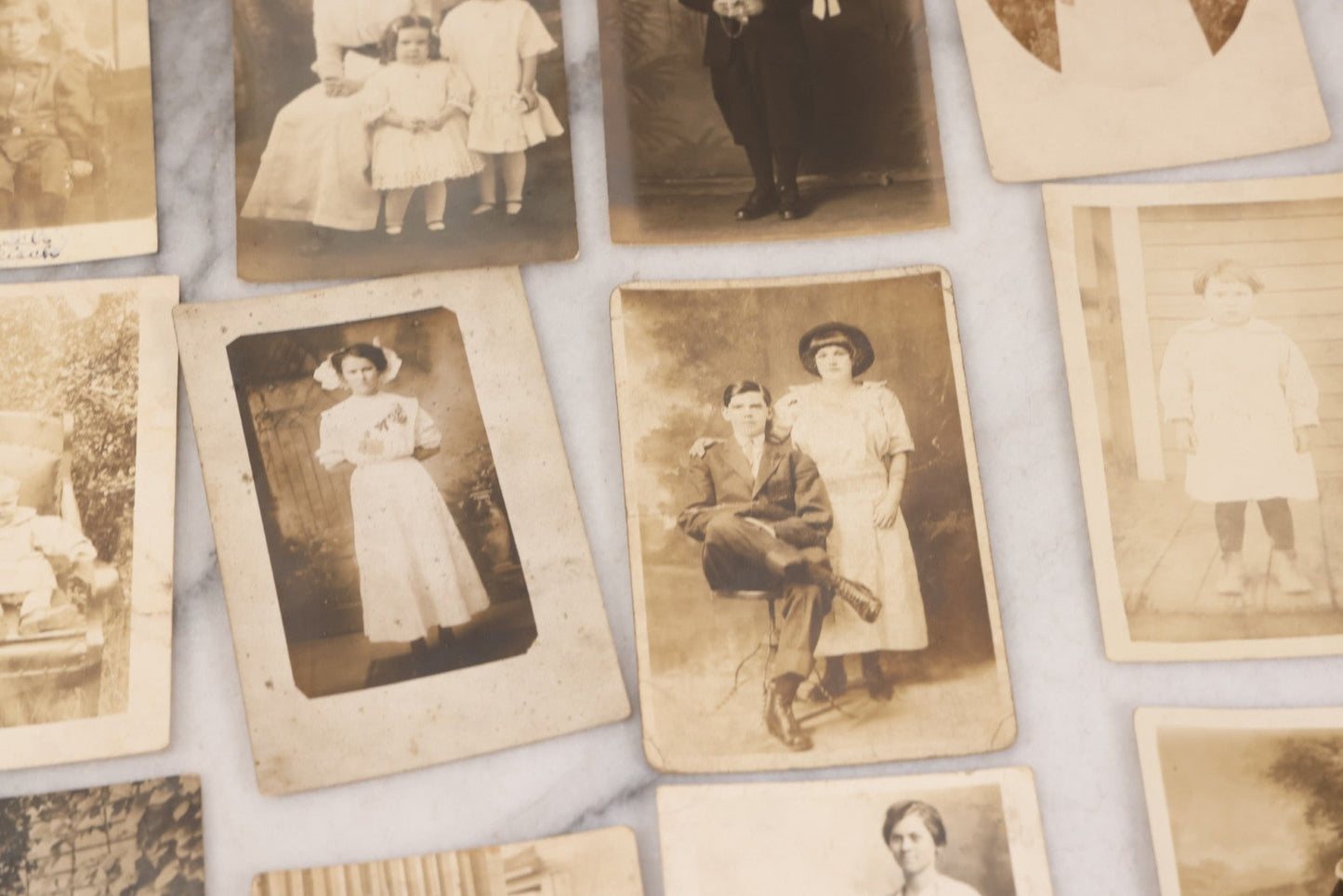 Lot 086 - Grouping Of 31 Antique Real Photo Postcards R.P.P.C. Of Women And Children