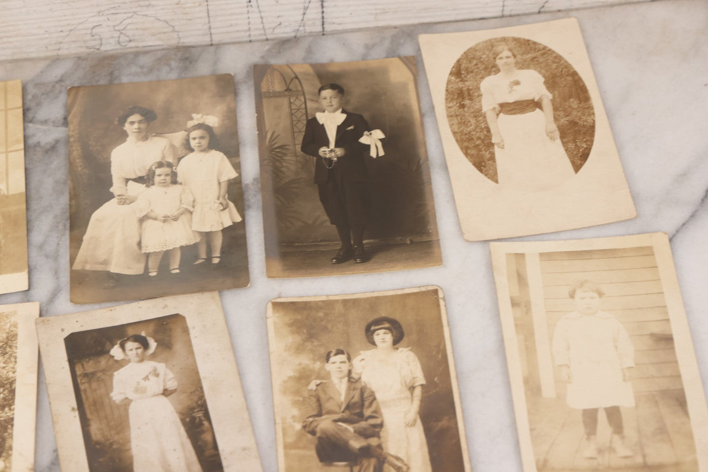 Lot 086 - Grouping Of 31 Antique Real Photo Postcards R.P.P.C. Of Women And Children