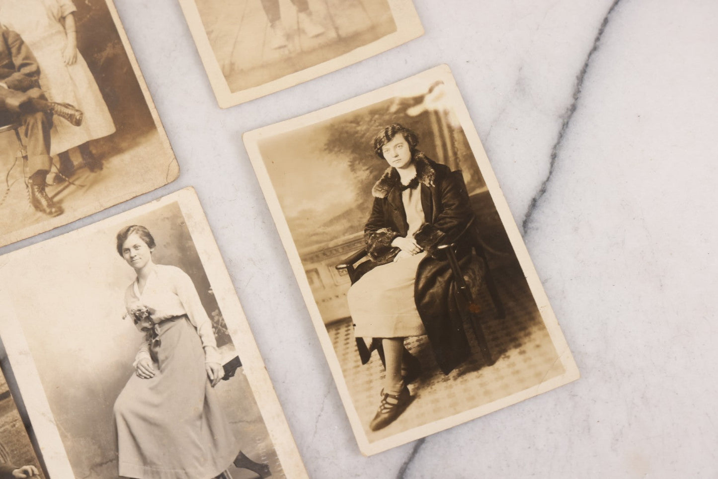 Lot 086 - Grouping Of 31 Antique Real Photo Postcards R.P.P.C. Of Women And Children