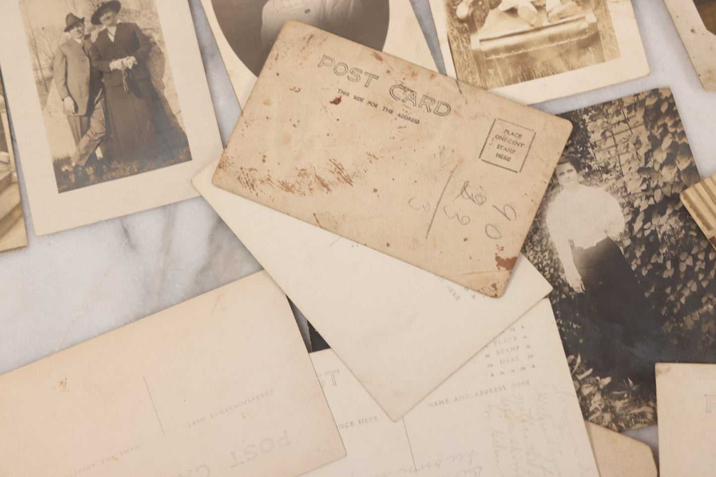 Lot 086 - Grouping Of 31 Antique Real Photo Postcards R.P.P.C. Of Women And Children