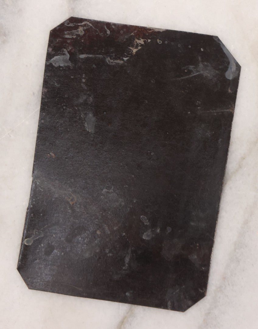 Lot 090 - Antique Tintype Photograph Of Four Well Dressed Men With Mustaches, One Man Holding Illegible Poster, Other Man Holding Pamphlet Or Book