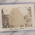 Lot 093 - Single Antique Snapshot Photograph Of A Gravestone For Mrs. Elizabeth