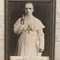 Lot 099 - Vintage Framed Postcard Of Pope Pius XII, "S.S. Pio XII," Born Eugenio Pacelli, Published By Alterocca – Terni, Rome, "Vera Fotografia," From A Real Photo, 4-3/4" x 6-3/4"