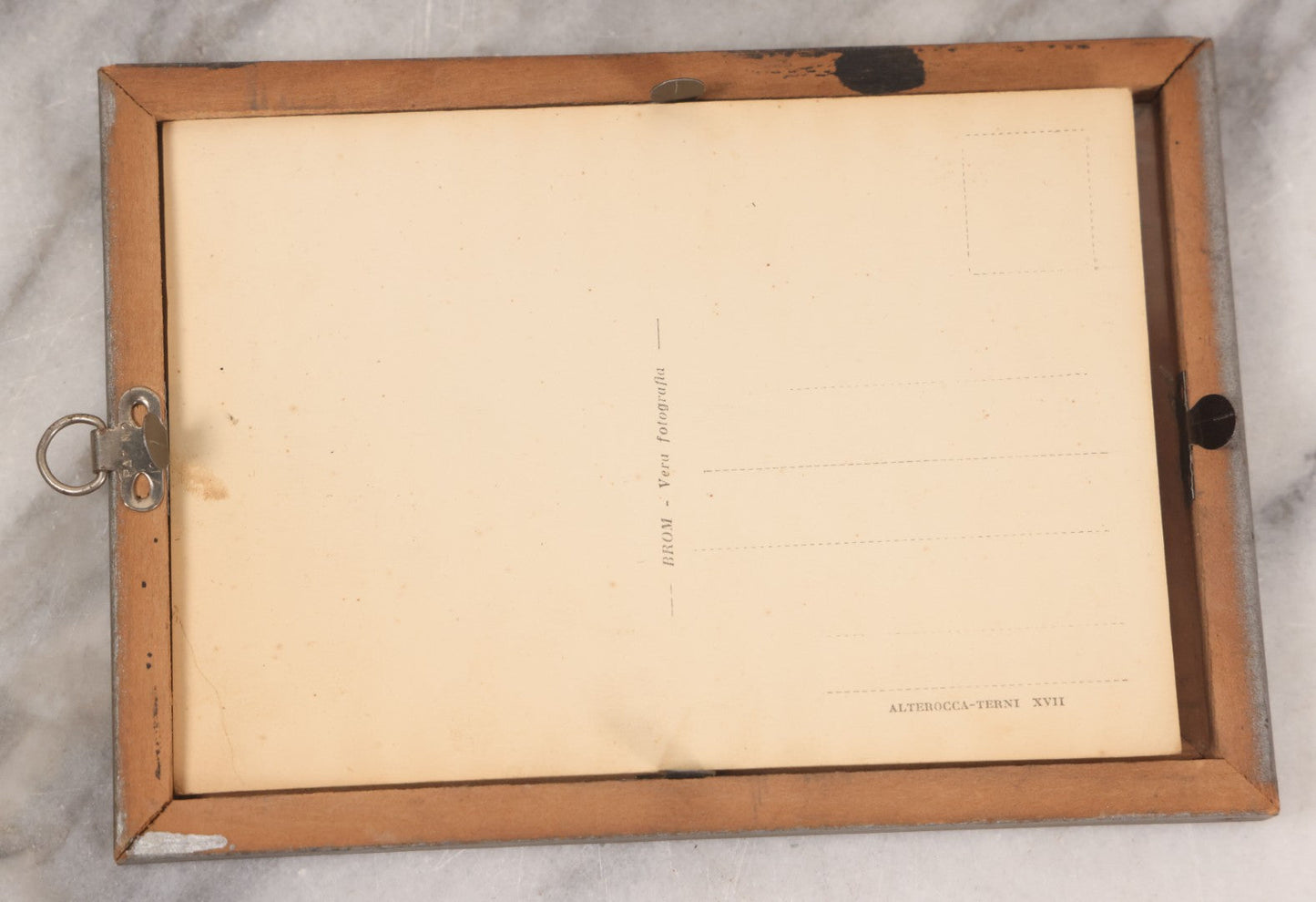 Lot 099 - Vintage Framed Postcard Of Pope Pius XII, "S.S. Pio XII," Born Eugenio Pacelli, Published By Alterocca – Terni, Rome, "Vera Fotografia," From A Real Photo, 4-3/4" x 6-3/4"