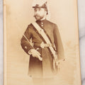 Lot 102 - Antique Cabinet Card Photograph Of A Man In Full Knights Templar Garb Posing With Dress Sword, J.U. Stead, Photographer, New York, New York