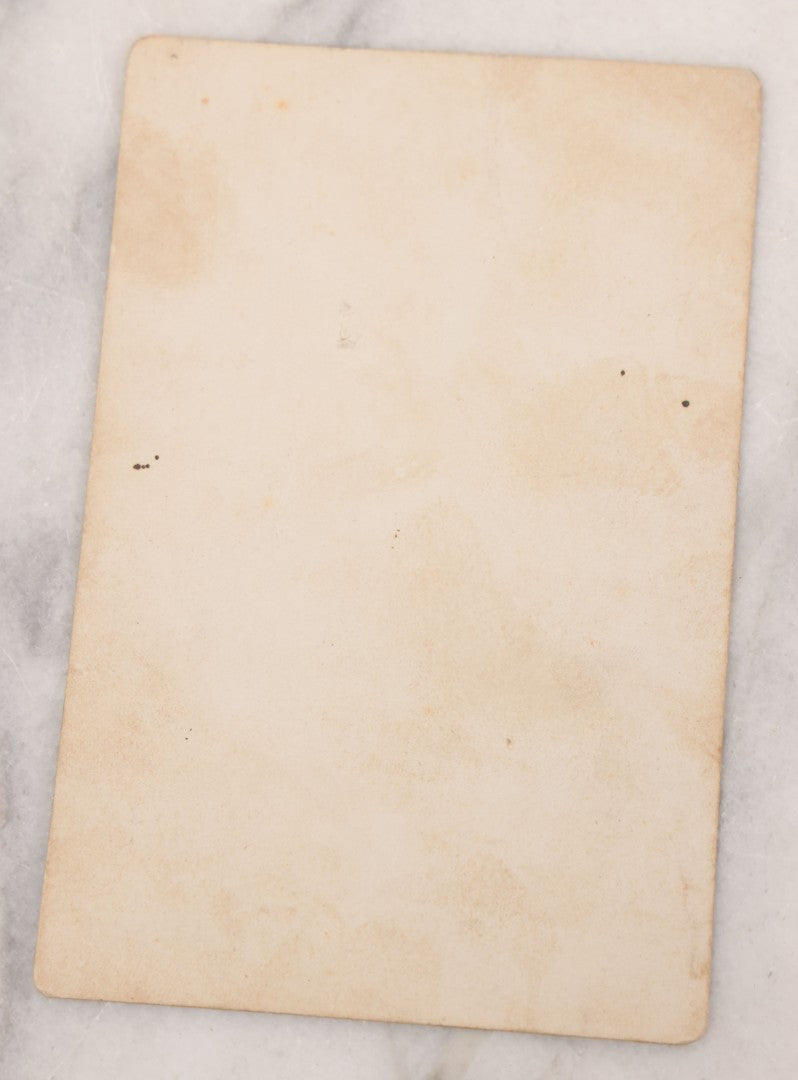 Lot 105 - Antique Cabinet Card Photograph Of President James Garfield, Note Ink Stains, Fingerprints
