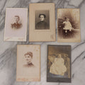 Lot 111 - Grouping Of Five Cabinet Card Portrait Photographs Of Women And Babies
