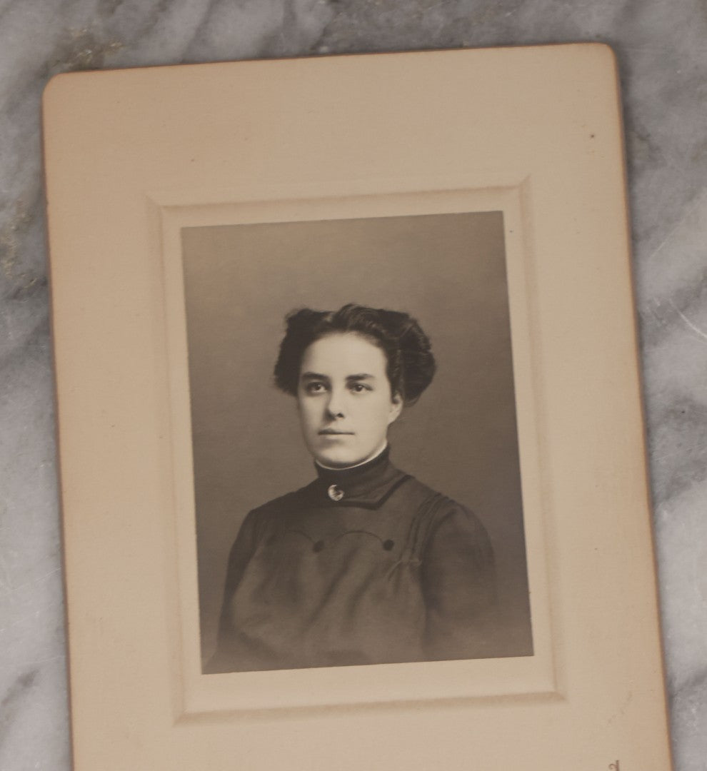 Lot 111 - Grouping Of Five Cabinet Card Portrait Photographs Of Women And Babies
