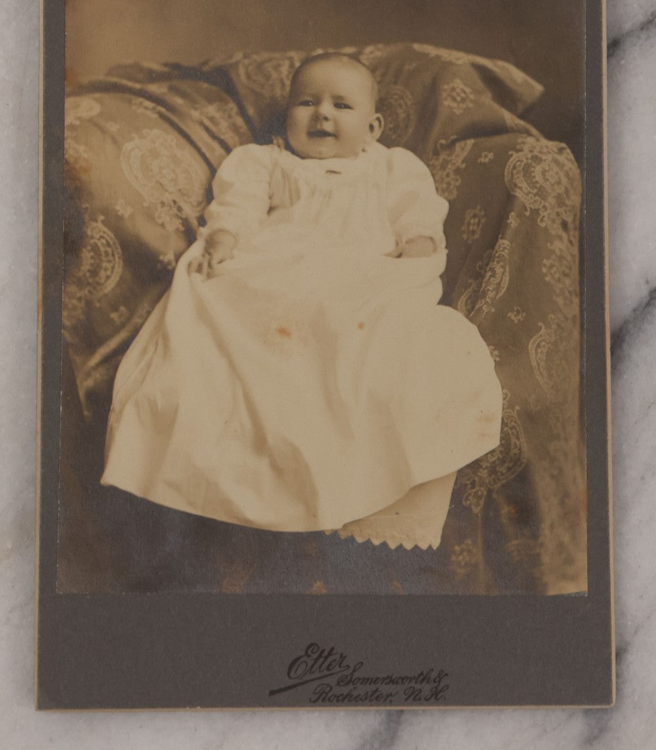 Lot 111 - Grouping Of Five Cabinet Card Portrait Photographs Of Women And Babies
