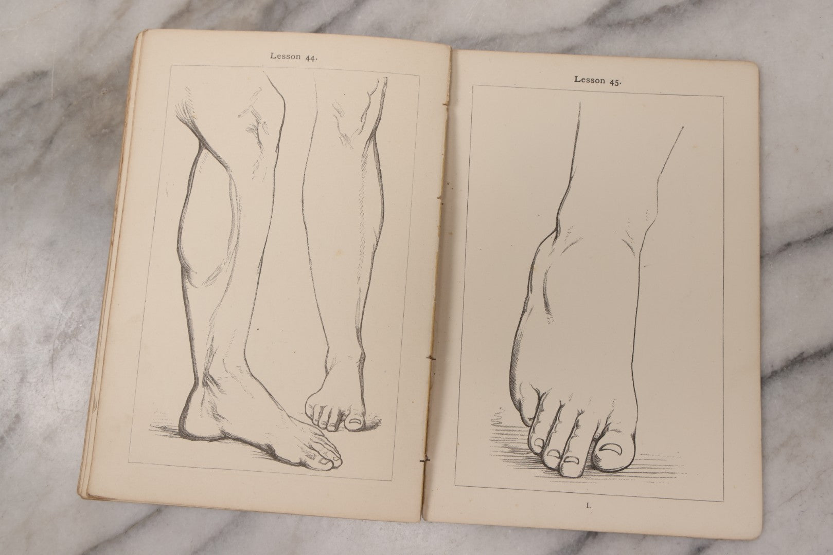 Lot 131 - "A Progressive Drawing Book For Beginners" Antique Art Drawing Book By Philip H. Delamotte, Published By Macmillan And Co., London, 1969, With Illustrated Lessons And Examples