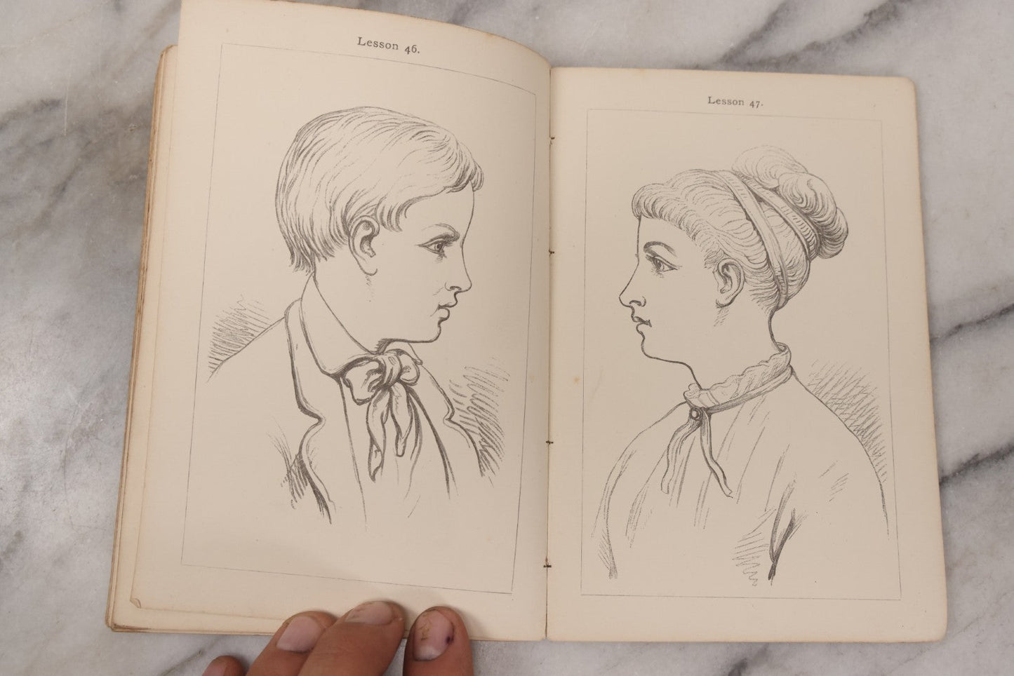 Lot 131 - "A Progressive Drawing Book For Beginners" Antique Art Drawing Book By Philip H. Delamotte, Published By Macmillan And Co., London, 1969, With Illustrated Lessons And Examples