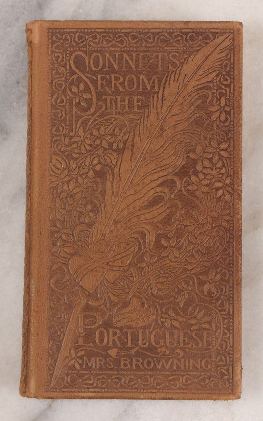 Lot 146 - "Sonnets From The Portuguese And Other Poems" By Elizabeth Barrett Browning And "One Word More And Other Poems" By Robert Browning, Two Works In One Antique Miniature Book, Published By The Century Co., New York, 1905