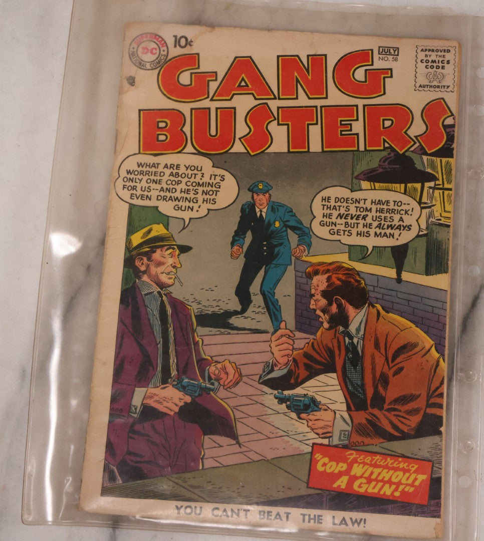 Lot 169 - Vintage Ephemera Grouping Including 18 Collectible Kiss Trading Cards, D.C. Gang Busters Comic No. 58, And Three Stooges Promo Photo