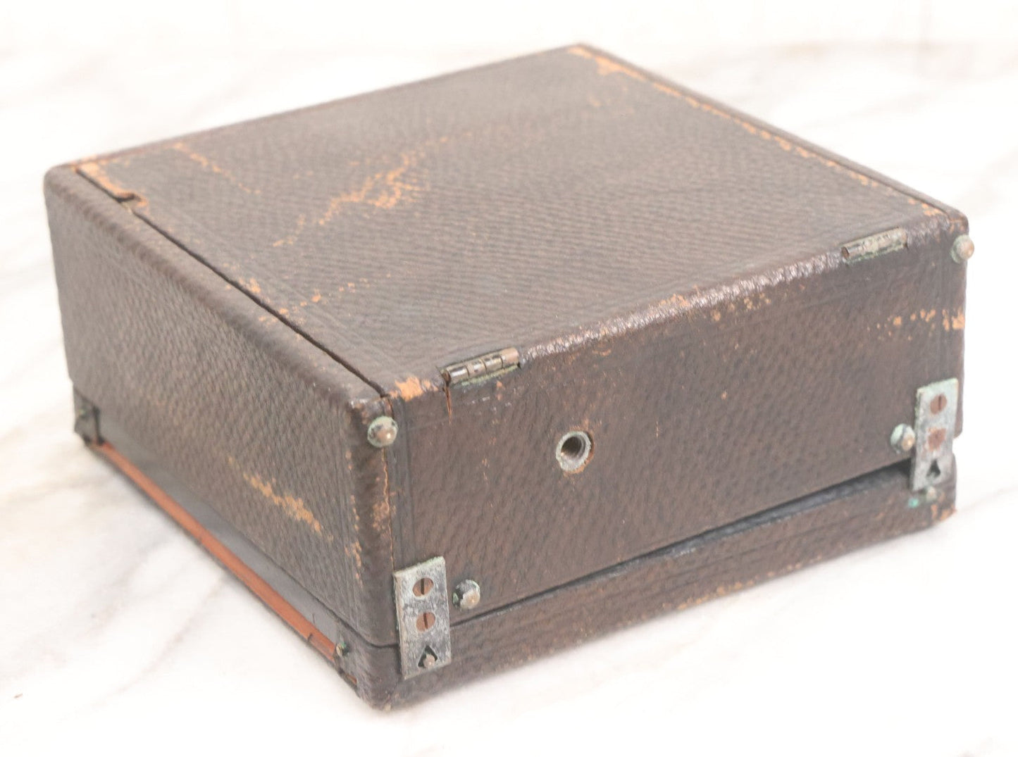 Lot 003 - Antique Cycle Poco No. 5 Folding Camera By Rochester Optical & Camera Co. With Bausch & Lomb Unicum Lens, With Three Matching Plate Holders And Original Case, Circa 1890s