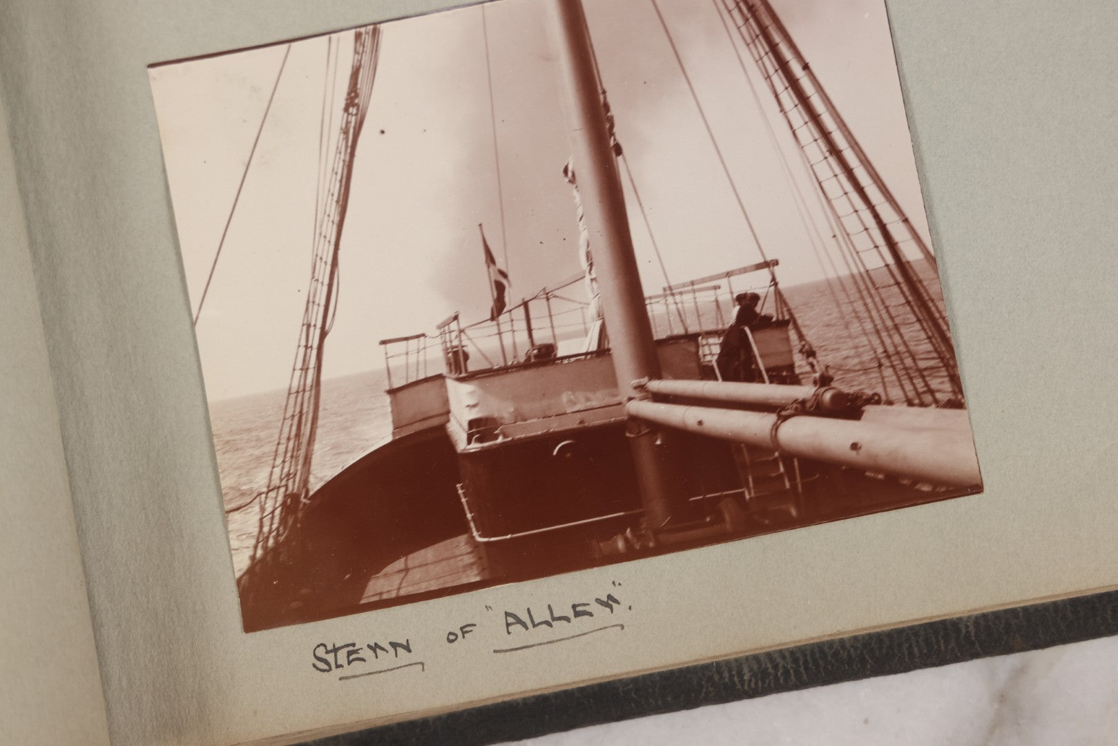 Lot 004 - Antique Snapshot Photo Album Containing 175+ Photographs Documenting A Tour Of The Mediterranean, Spring 1899, Including Photos Aboard The S.S. Aller (German), In And Around Italy, Monte Carlo, France, And Spain
