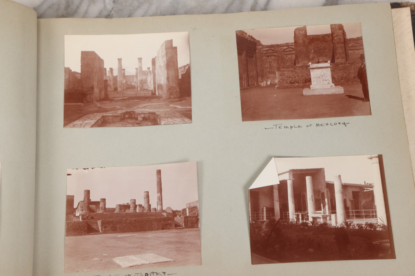 Lot 004 - Antique Snapshot Photo Album Containing 175+ Photographs Documenting A Tour Of The Mediterranean, Spring 1899, Including Photos Aboard The S.S. Aller (German), In And Around Italy, Monte Carlo, France, And Spain