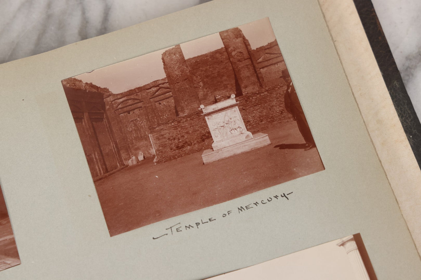 Lot 004 - Antique Snapshot Photo Album Containing 175+ Photographs Documenting A Tour Of The Mediterranean, Spring 1899, Including Photos Aboard The S.S. Aller (German), In And Around Italy, Monte Carlo, France, And Spain