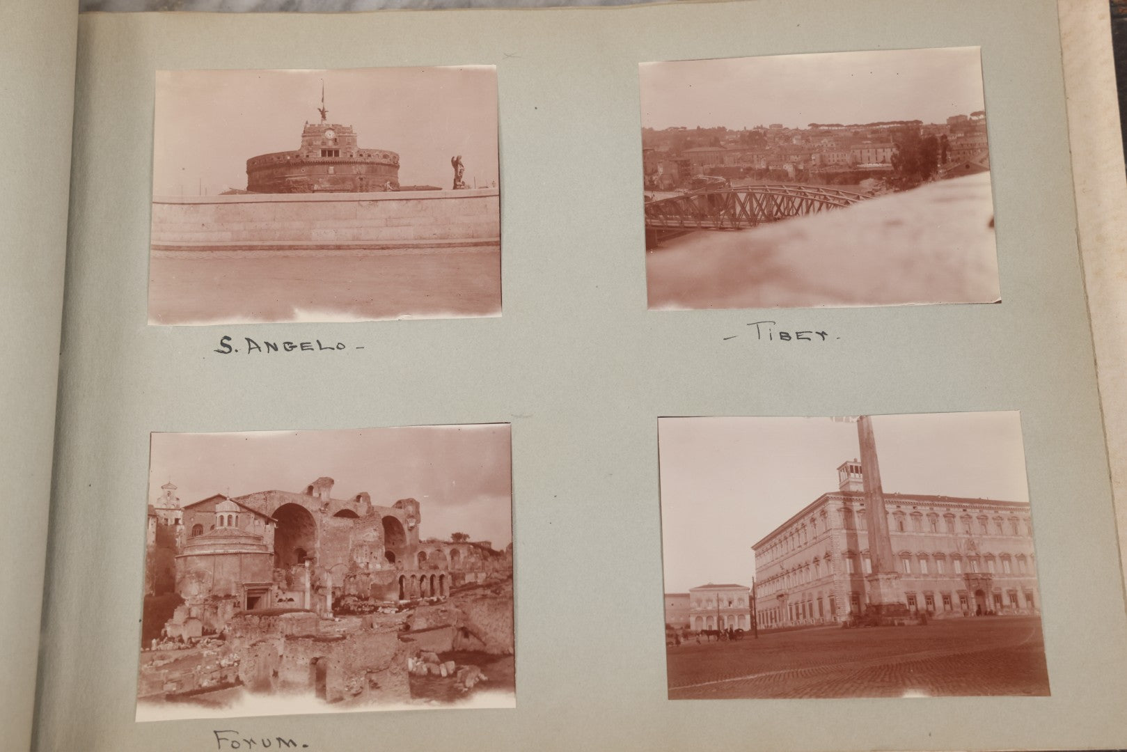 Lot 004 - Antique Snapshot Photo Album Containing 175+ Photographs Documenting A Tour Of The Mediterranean, Spring 1899, Including Photos Aboard The S.S. Aller (German), In And Around Italy, Monte Carlo, France, And Spain